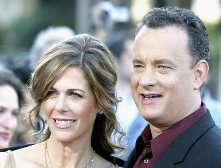 BEVERLY HILLS, CA - JUNE 9: Actors Rita Wilson and Tom Hanks attend the Los Angeles premiere of the Dreamworks Pictures' film "The Terminal" at the Academy of Motion Pictures Arts and Sciences June 9, 2004 in Beverly Hills, California. (Photo by Kevin Winter/Getty Images) *** Local Caption *** Rita Wilson;Tom Hanks